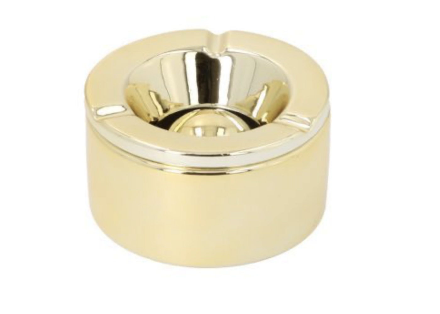 Windaschenbecher Keramik - chrom gold