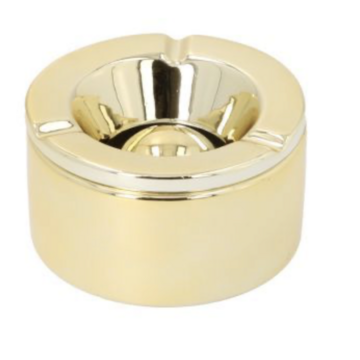  Windaschenbecher Keramik - chrom gold