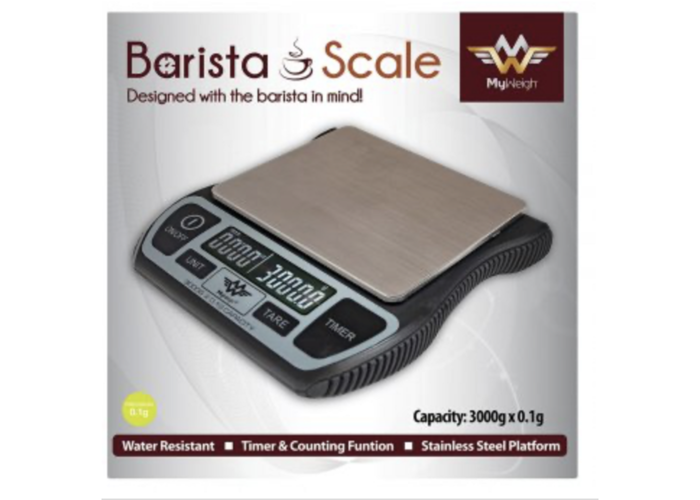 My Weigh Digitalwaage My Weigh BARISTA 3000g/0,1g