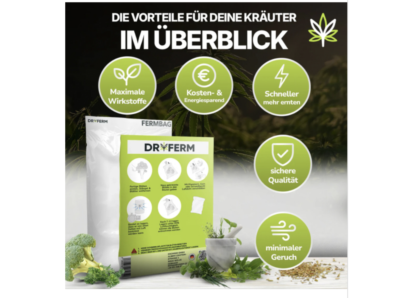 Dryferm Bag 3er Set 50x50cm