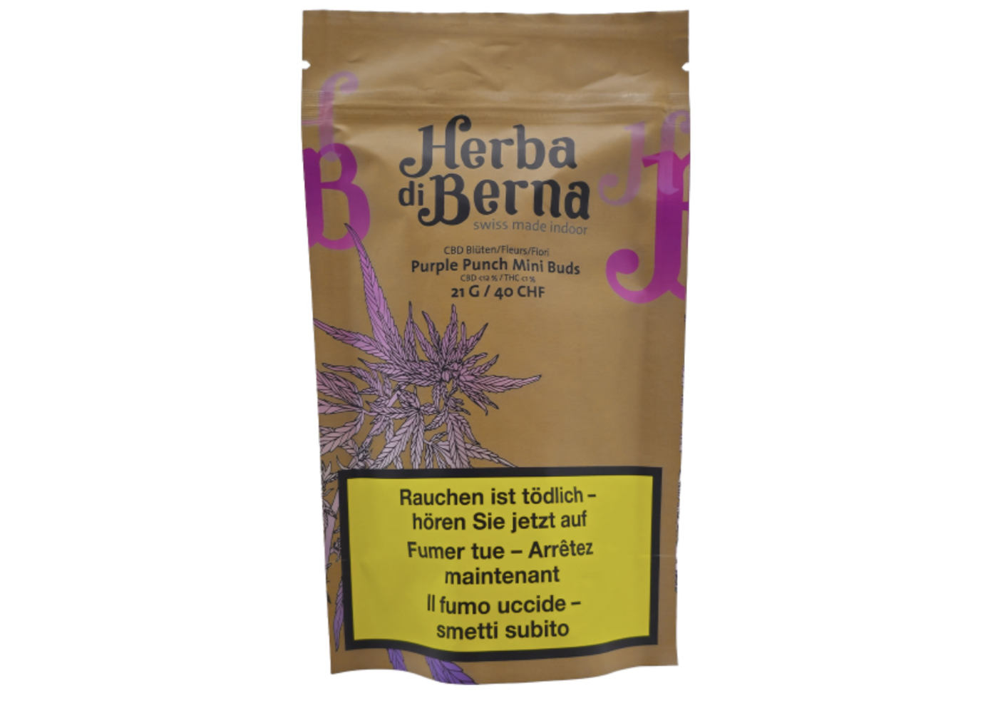 Herba di Berna CBD Herba di Berna Purple Punch Mini Buds 21g