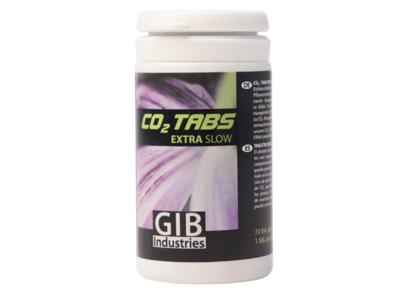 CO2 Tabs Extra Slow, 1 Dose mit 72 Tabletten