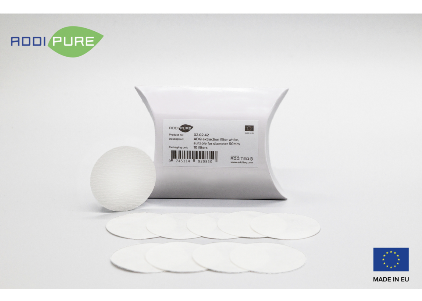 addipure ADDIPURE ADQ extraction filter white for 50mm 10pcs