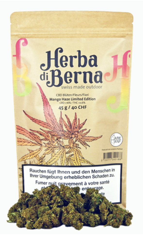 Herba di Berna CBD Herba di Berna Mango Haze Outdoor 45g limited Edition