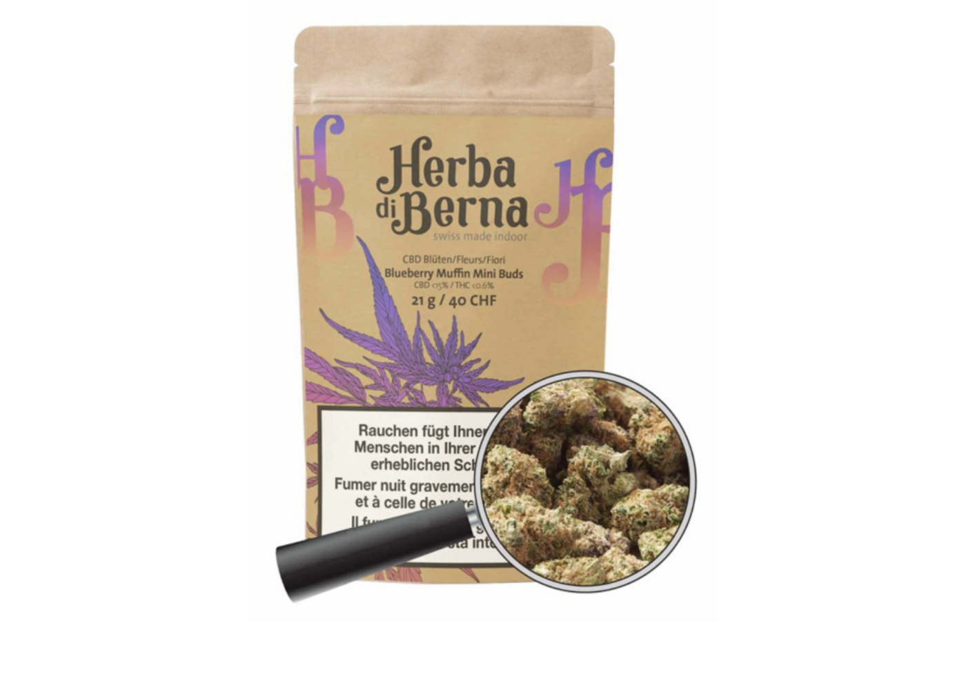 Herba di Berna Herba di Berna Blueberry Muffin Mini Buds 21g