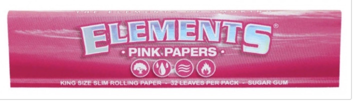 ELEMENTS PINK KING SIZE SLIM PAPERS