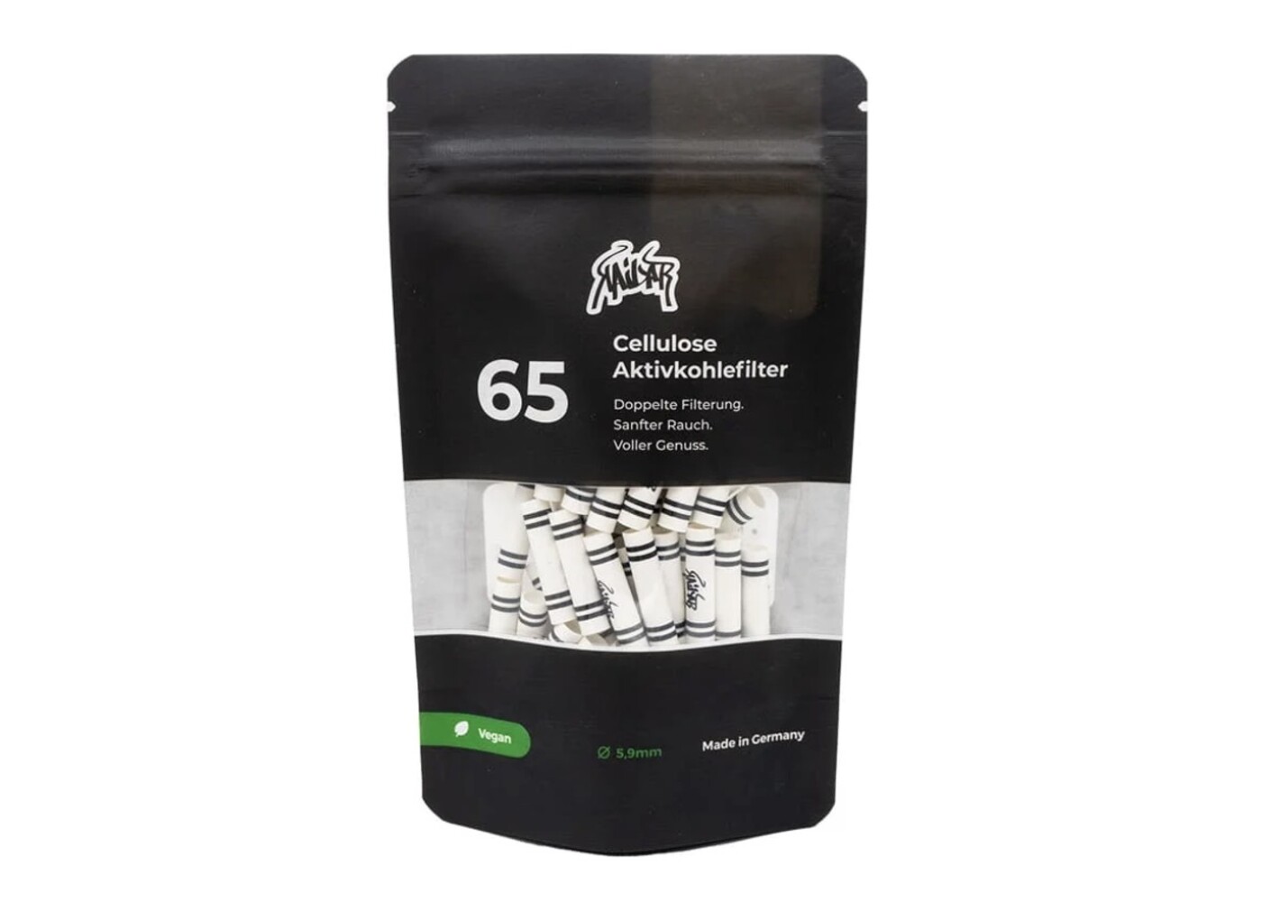 Kailar Kailar Cellulose- und Aktivkohlefilter 65er Pack,  5.9 mm Ø