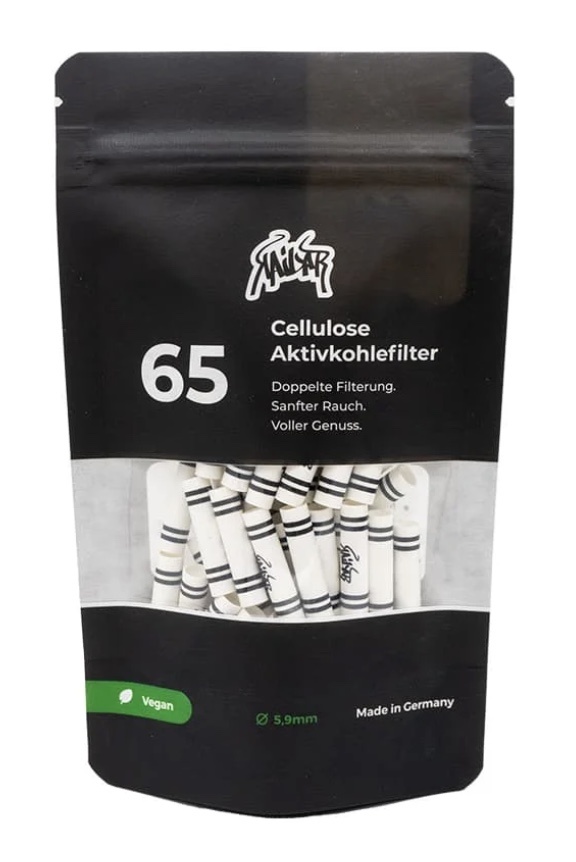 Kailar Kailar Cellulose- und Aktivkohlefilter 65er Pack,  5.9 mm Ø