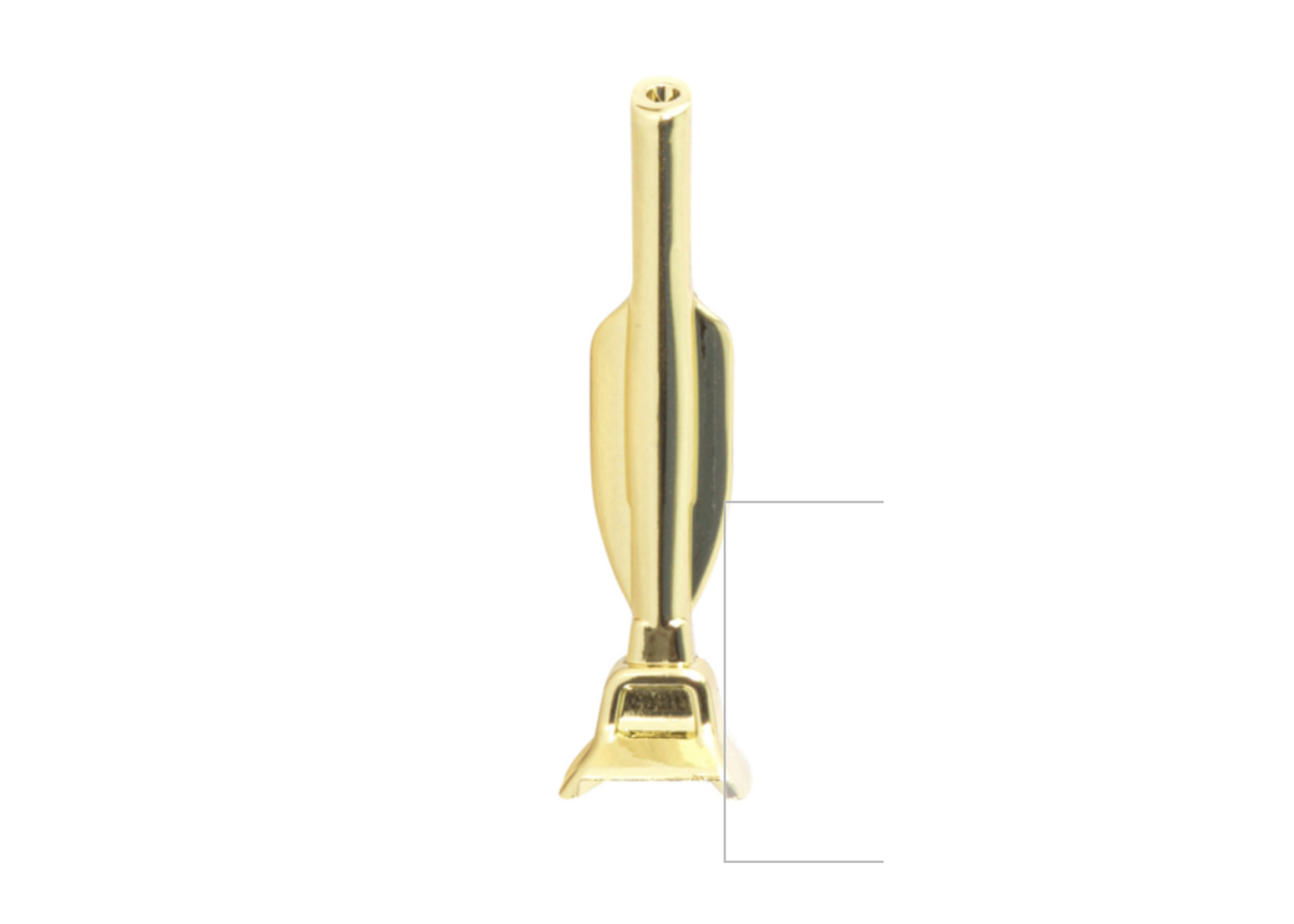 Gold Metal Sniffer Vacuum cleaner 6cm