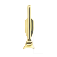 Gold Metal Sniffer Vacuum cleaner 6cm