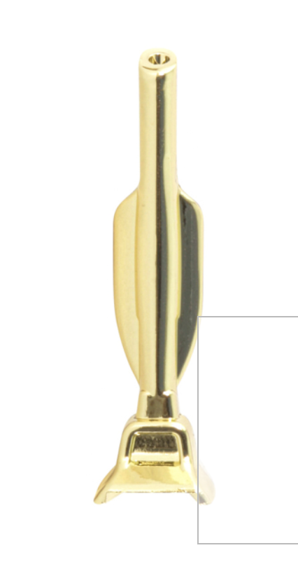 Gold Metal Sniffer Vacuum cleaner 6cm