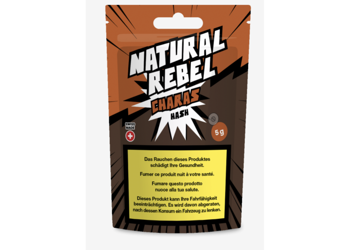 Natural Rebel Natural Rebel CBD Hash, Charas 5g