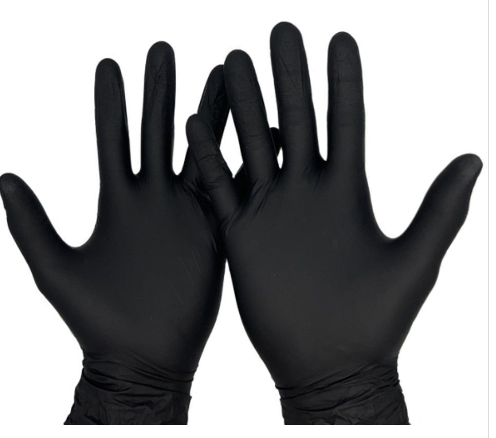 Platinum Schwarze Nitril Handschuhe XL 100pcs.