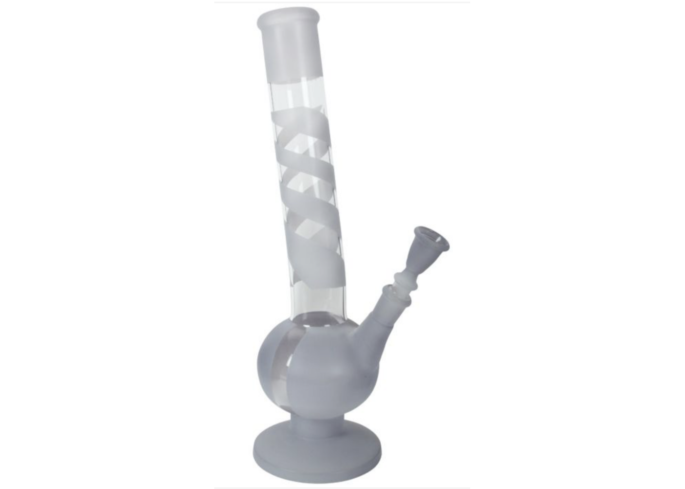Kugel Glasbong curved clear 38cm