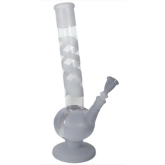 Kugel Glasbong curved clear 38cm