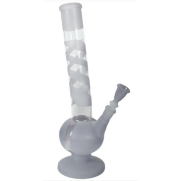  Kugel Glasbong curved clear 38cm