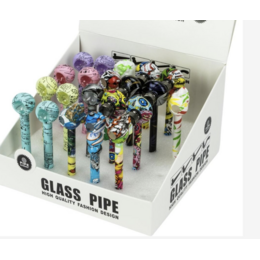  Purpfeife Graffity Glas 14cm