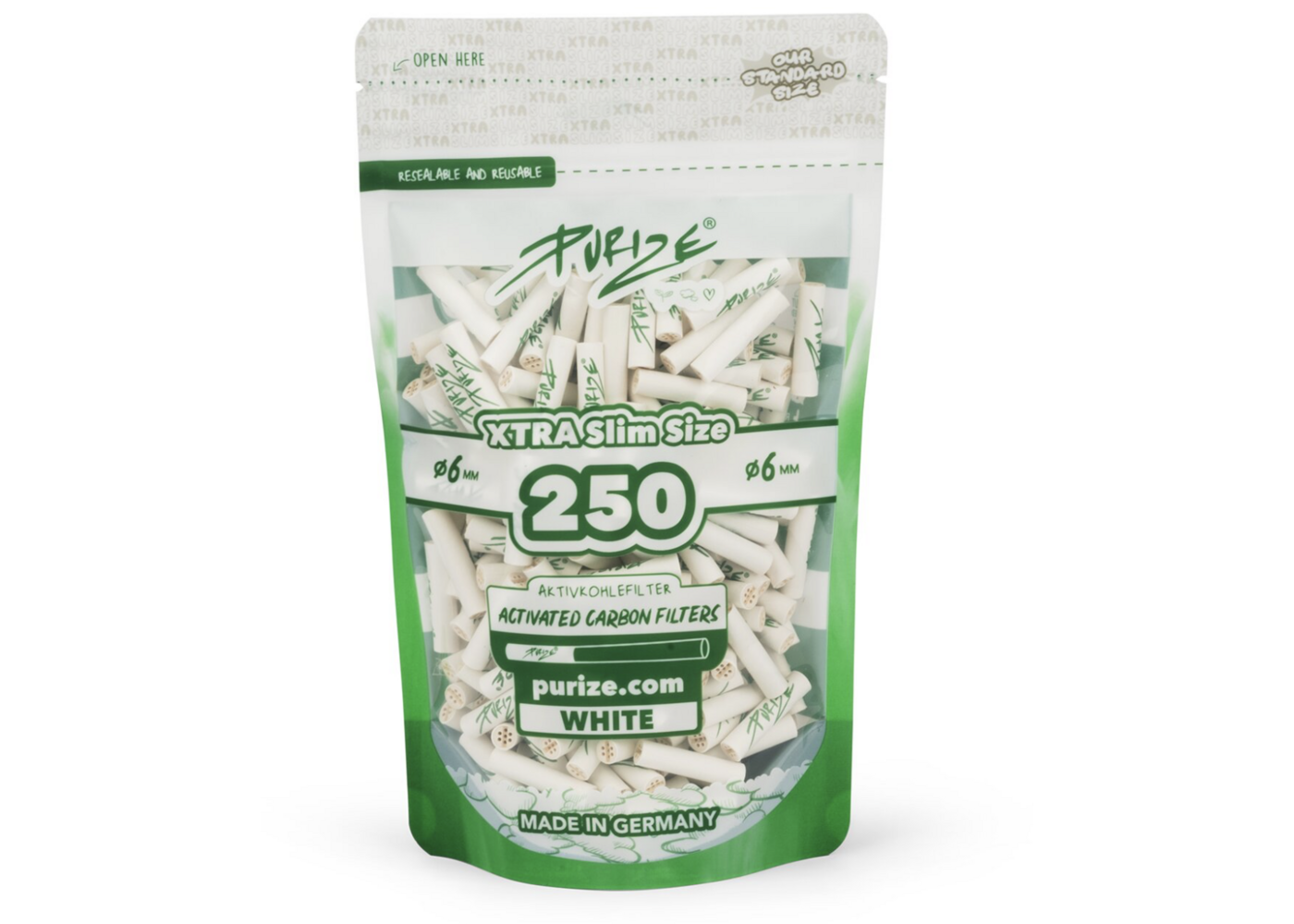 Purize Purize Aktivkohlefilter  Xtra Slim  250er Pack