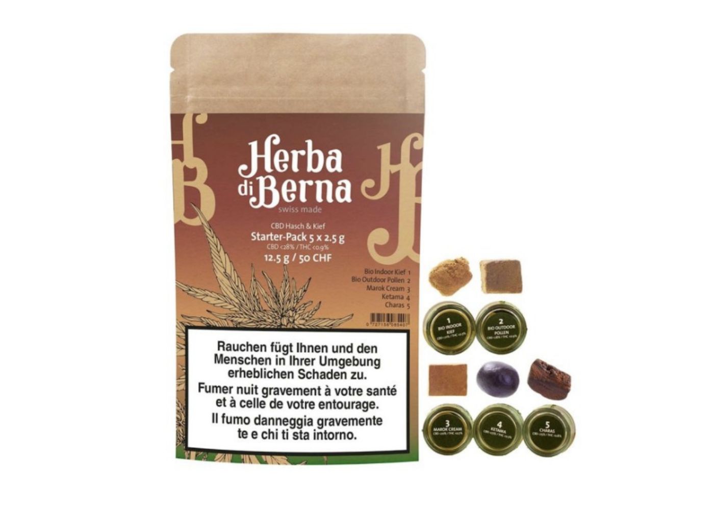 Herba di Berna Herba di Berna ~ CBD Hasch Starter Pack ~ 12.5g