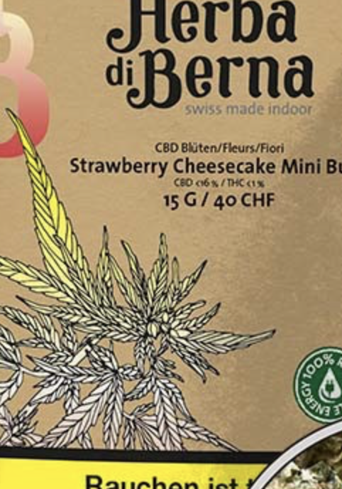 Herba di Berna Herba di Berna Strawberry Cheesecake Indoor Mini Buds 15g