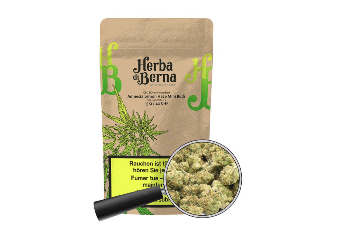 Herba di Berna Herba di Berna Amnesia Lemon Haze Indoor Mini Buds 15g