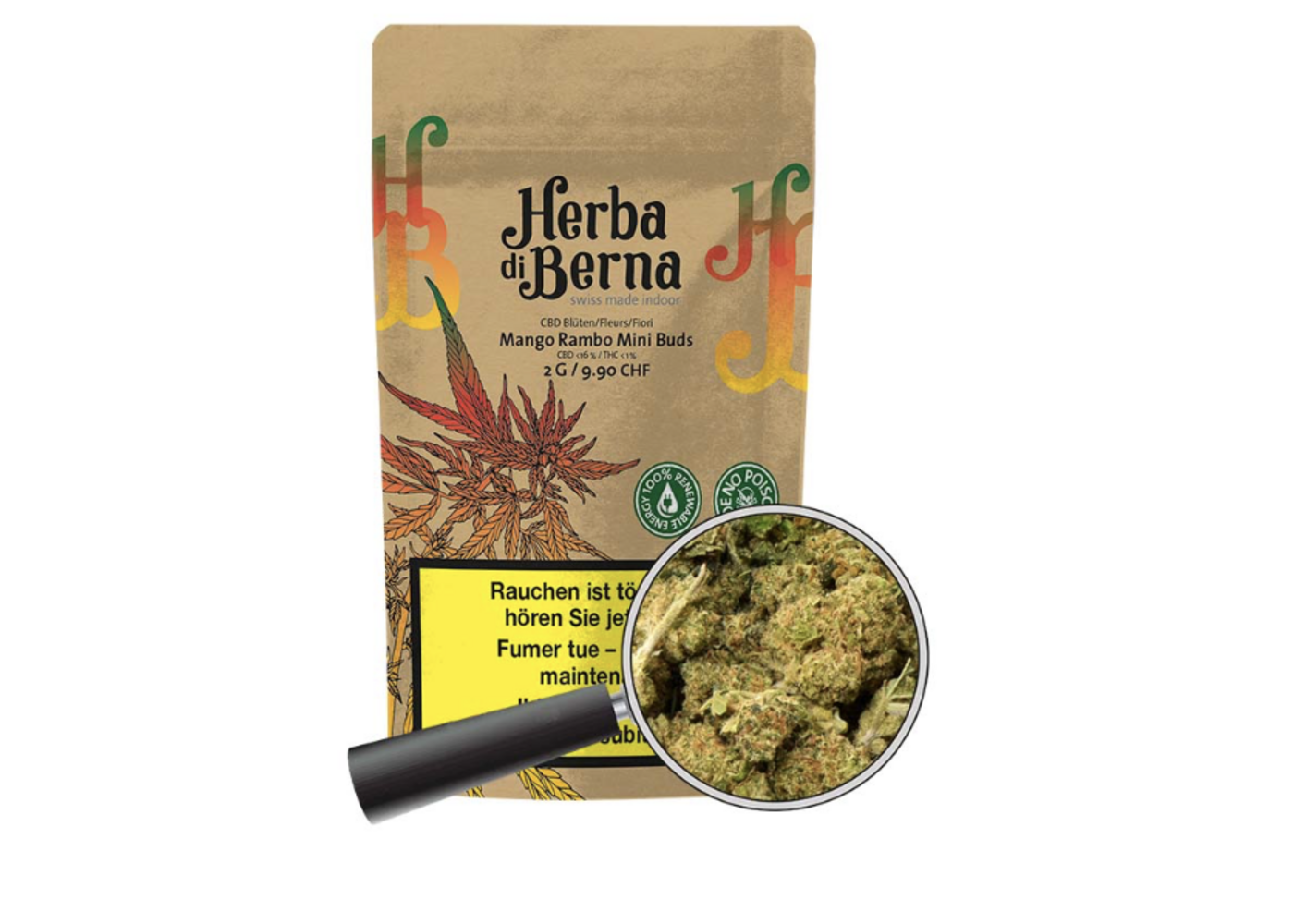 Herba di Berna Herba di Berna Mango Rambo Indoor Mini Buds 15g