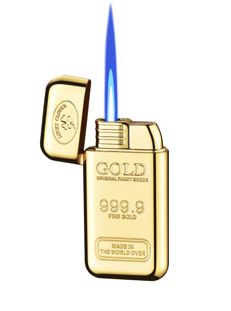 Feuerzeug Jetflame Goldbarren