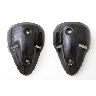 FULLSIX Carbon EXHAUST PROTECTOR - SILENCER PAIRMONSTER 696 / 796 / 1100 + John Keogh