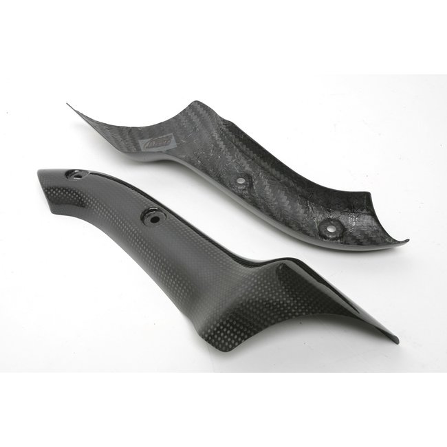 FULLSIX Carbon FullSix PROTECTOR FOR HIGH EXHAUST L+R - SET MONSTER S2R / S4R (2005-2007)