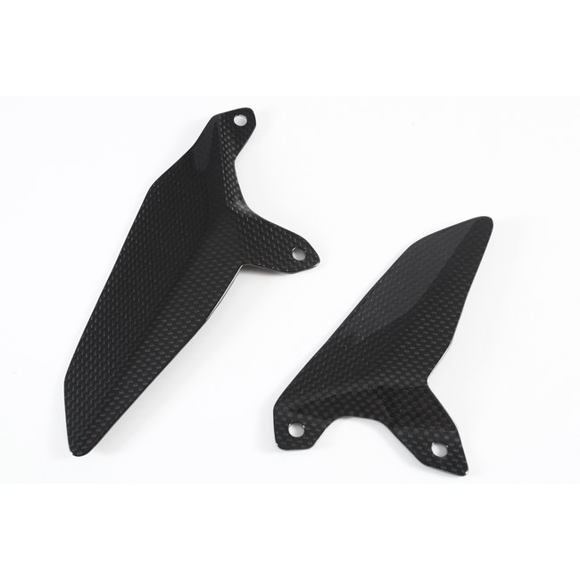 FULLSIX Carbon FullSix HEEL GUARDS PAIR (no holes) 1199 PANIGALE (2011 -2014)