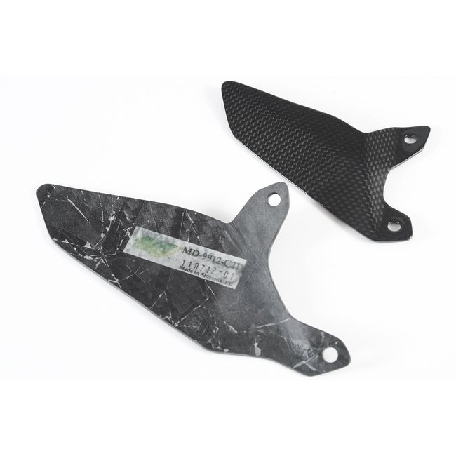 FULLSIX Carbon FullSix HEEL GUARDS PAIR (no holes)1199 PANIGALE (2011 -2014)