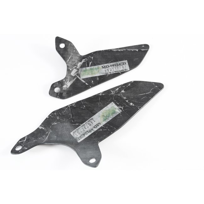 FULLSIX Carbon FullSix HEEL GUARDS PAIR (no holes) 1199 PANIGALE (2011 -2014)