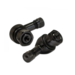 Racing Products Black Aluminium Angled valve stem for motorcycles