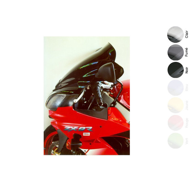 MRA Sport "S" Spoiler windscherm zwart Kawasaki ZX-9R kuipruit