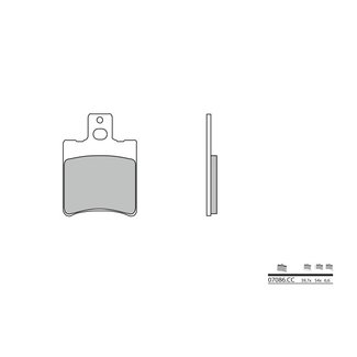 Brembo BREMBO Remblokken 07086CC keramisch carbon Brembo BREMBO Remblokken 07086CC keramisch carbon