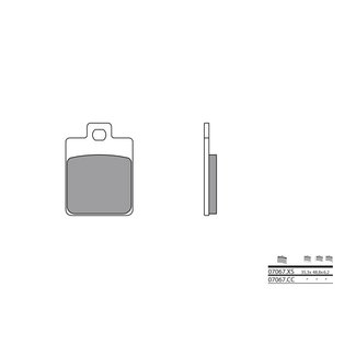 Brembo BREMBO Remblokken 07067CC keramisch carbon Brembo BREMBO Remblokken 07067CC keramisch carbon