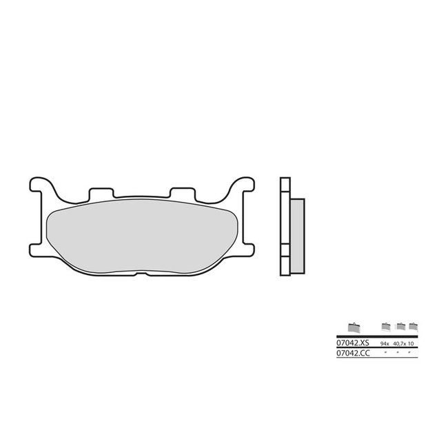 Brembo BREMBO Remblokken 07042CC keramisch carbon