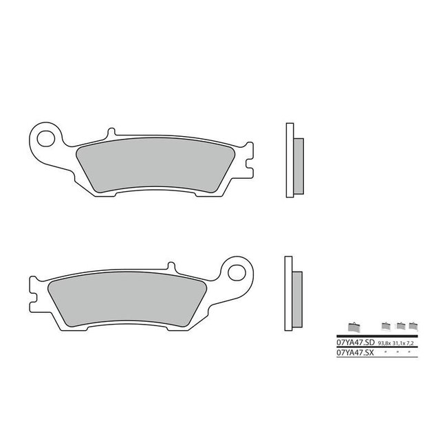 Brembo BREMBO Remblokken 07YA47SD gesinterd metaal