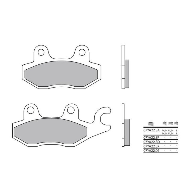 Brembo BREMBO Remblokken 07YA2206 organisch