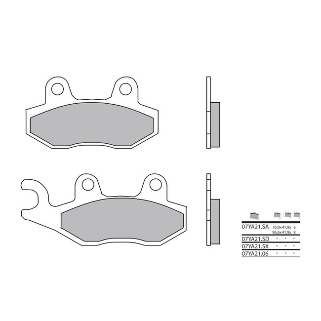 Brembo BREMBO Remblokken 07YA21LA gesinterd metaal