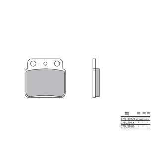 Brembo BREMBO Remblokken 07SU29SX gesinterd metaal Brembo BREMBO Remblokken 07SU29SX gesinterd metaal