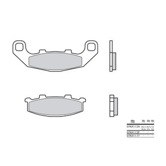 Brembo BREMBO Remblokken 07KA1117 organisch