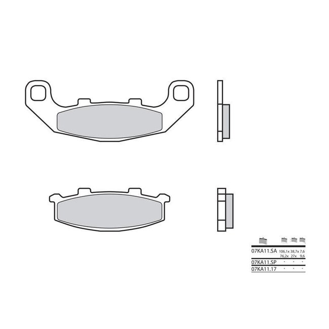 Brembo BREMBO Remblokken 07KA1117 organisch