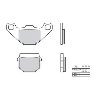 Brembo BREMBO Remblokken 07KA0717 organisch