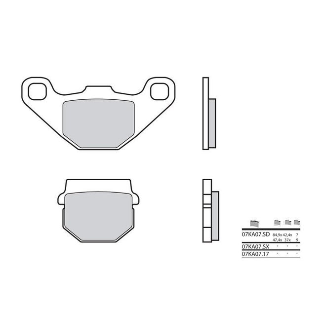 Brembo BREMBO Remblokken 07KA0717 organisch