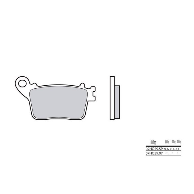 Brembo BREMBO Remblokken 07HO59SP gesinterd metaal