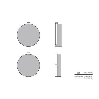 Brembo BREMBO Remblokken 07SU0526 organisch