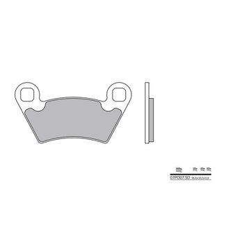 Brembo BREMBO Remblokken 07PO07SD gesinterd metaal Brembo BREMBO Remblokken 07PO07SD gesinterd metaal
