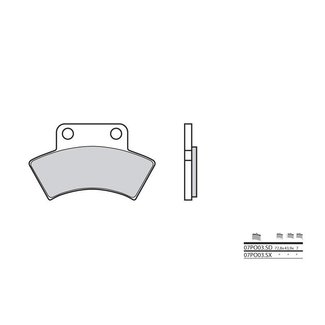 Brembo BREMBO Remblokken 07PO03SX gesinterd metaal Brembo BREMBO Remblokken 07PO03SX gesinterd metaal