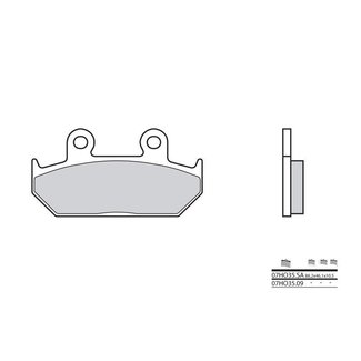 Brembo BREMBO Remblokken 07HO35SA gesinterd metaal Brembo BREMBO Remblokken 07HO35SA gesinterd metaal